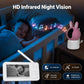 White WiFi baby monitor with rabbit camera and 4.5-inch screen for night vision