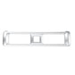 Matte silver center vent trim sticker strip with center square notch