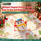 Christmas Themed 3D Pegboard Mushroom Nails Kids DIY Educational Toy Set