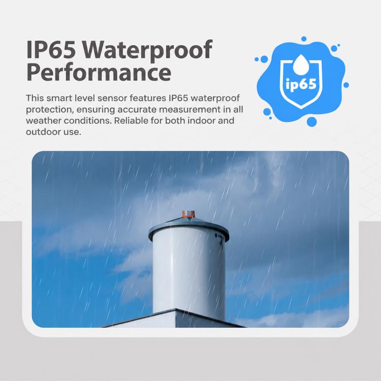 IP65 Waterproof Smart Liquid Level Sensor, EU Plug
