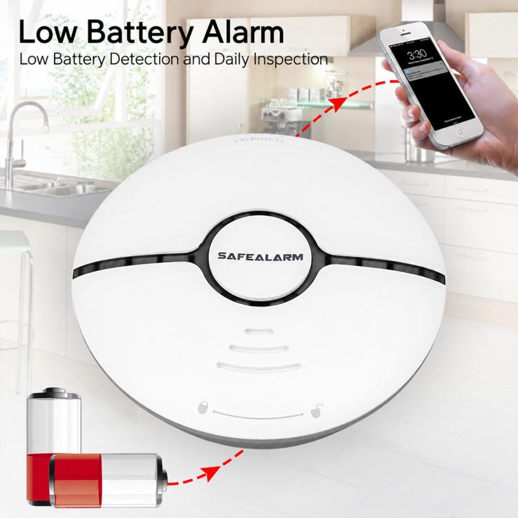 85dB High-Sensitivity WiFi Smoke Detector Alarm