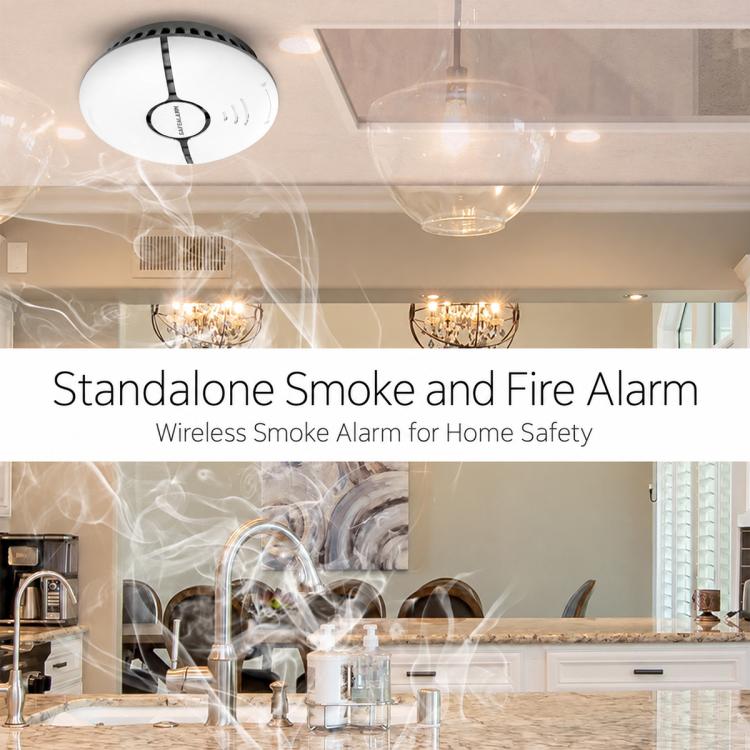85dB High-Sensitivity WiFi Smoke Detector Alarm
