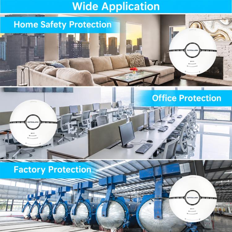 85dB High-Sensitivity WiFi Smoke Detector Alarm