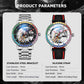 Dulunwe 6057B skeleton mechanical watch options: steel bracelet and silicone strap