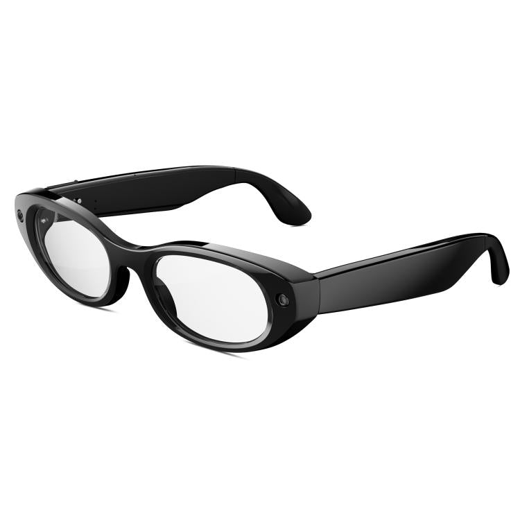 MT6 Cat Eye Smart Glasses with Folding Charging Case, AI Camera Eyewear with Voice Assistant, Translation, Photo and Video Recording, Sunglasses, Anti Blue Light Lens, Tortoise