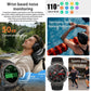 HT52 Smart Watch, 1.56 inch Screen, BT Call, Heart Rate, Blood Pressure, Black Steel Strap, Black Silicone Strap, Black Orange Silicone Strap, Blue Silicone Strap