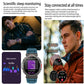 HT52 Smart Watch, 1.56 inch Screen, BT Call, Heart Rate, Blood Pressure, Black Steel Strap, Black Silicone Strap, Black Orange Silicone Strap, Blue Silicone Strap