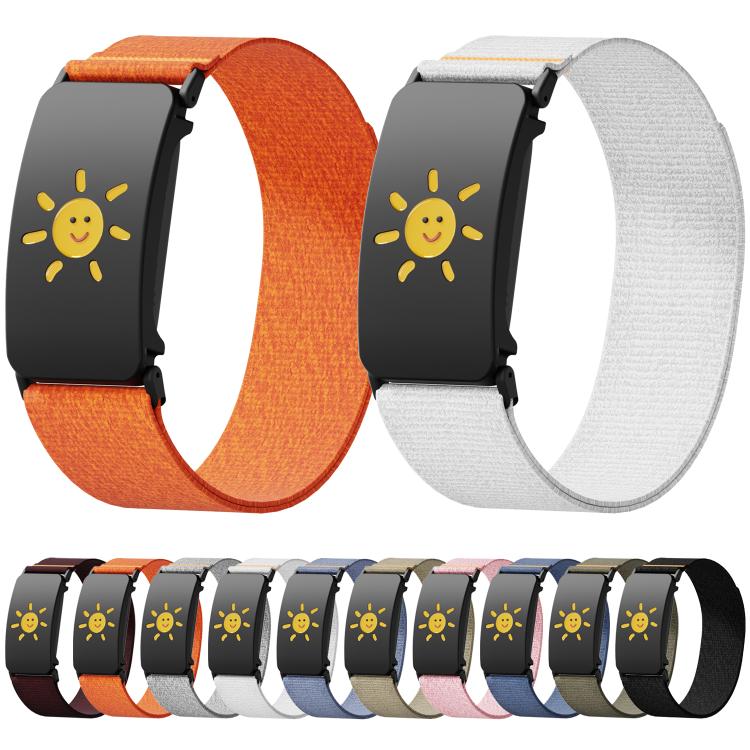 Epoxy Resin Metal Frame Nylon Watch Band, For Garmin CIRQA Smart Band