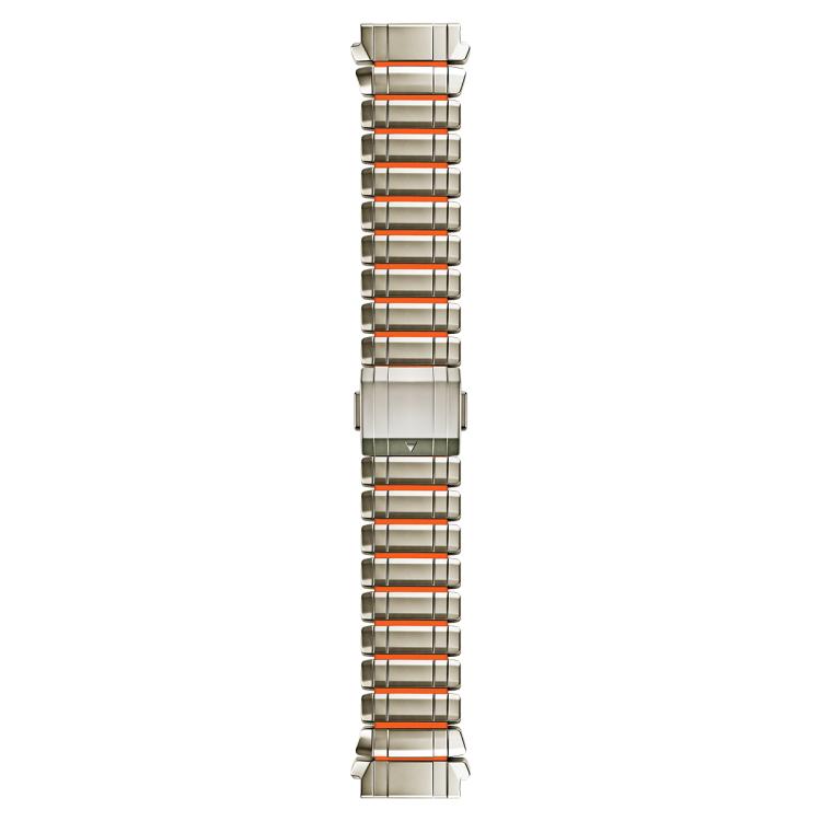 Zinc Alloy Hybrid Silicone Magnetic Buckle Watch Band, 22mm