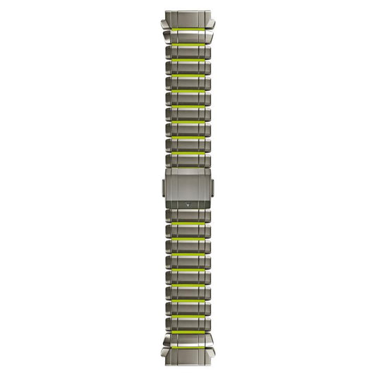 Zinc Alloy Hybrid Silicone Magnetic Buckle Watch Band, 22mm