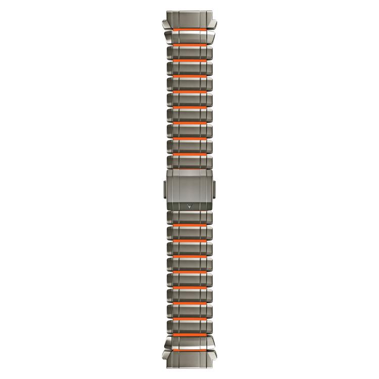 Zinc Alloy Hybrid Silicone Magnetic Buckle Watch Band, 22mm