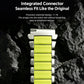 Zinc Alloy Hybrid Silicone Magnetic Buckle Watch Band, 22mm