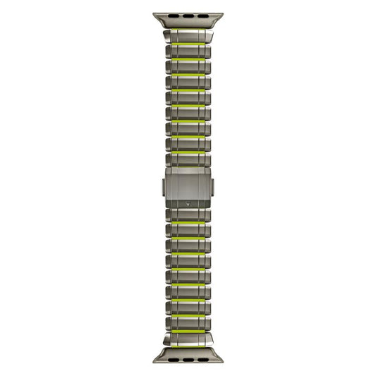 Zinc Alloy Hybrid Silicone Magnetic Buckle Watch Band, For Apple Watch 46mm / 49mm / 45mm / 44mm, For Apple Watch 42mm / 41mm / 40mm / 38mm