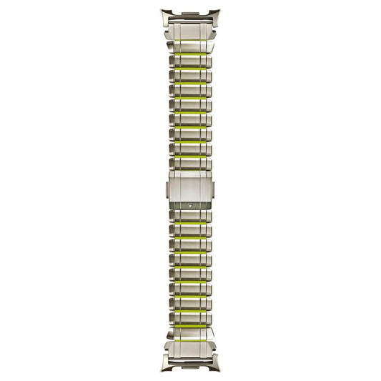 Zinc Alloy Hybrid Silicone Magnetic Buckle Watch Band, For Galaxy Watch Ultra2 2026 / 2025 / 1 2024, For Galaxy Watch9 / 8 / 8 Classic