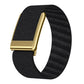 Bright Gold Frame Elastic Force Decorative Design Nylon Watch Band, For WHOOP 5.0 Electrocardiogram, For WHOOP 5.0 Regular