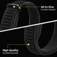 xDfind Wavy Two-Tone Nylon Hook and Loop Fastener Watch Band, For Google Fitbit Air