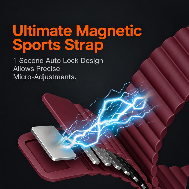 xDfind Wavy Texture Loop Magnetic Silicone Watch Band, For Google Fitbit Air