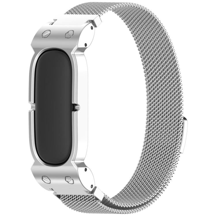 xDfind Metal Case Integrated Milanese Magnetic Stainless Steel Watch Band, For Google Fitbit Air