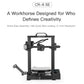 CREALITY CR-6 SE 350W Intelligent Leveling-free DIY 3D Printer, Print Size : 23.5 x 23.5 x 25cm, EU Plug, CR-6 SE