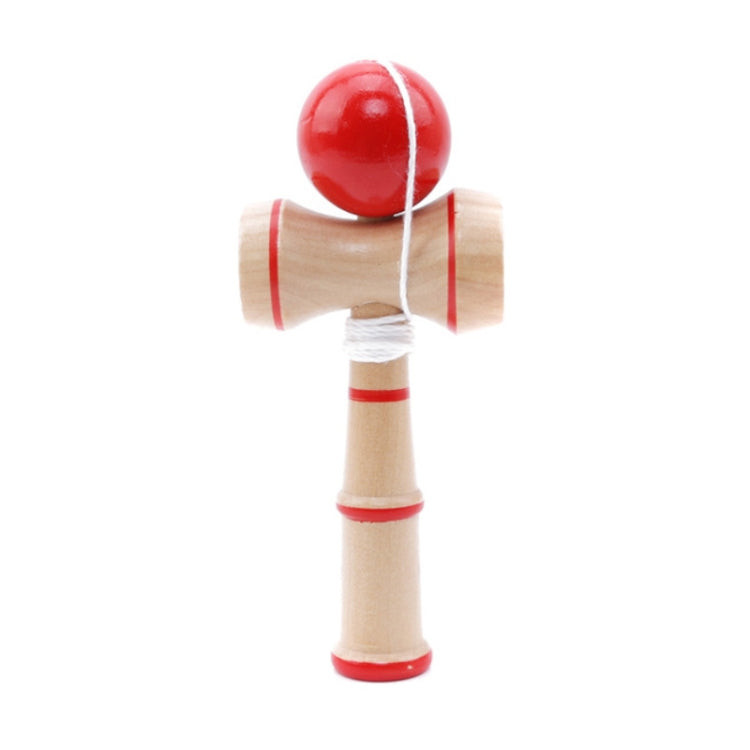 Classic Wooden Skill Toy Kendama with Extra String, Size: 13.5 x 5.5cm