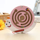 Children Puzzle Toy Wooden Magnetic Small Size Animal Maze, Frog, Duck, Fish, Owl, Ladybug, Tortoise, Monkey, Apple, New Small Fish, Starfish, New Apple, Snail
