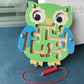 Children Puzzle Toy Wooden Magnetic Small Size Animal Maze, Frog, Duck, Fish, Owl, Ladybug, Tortoise, Monkey, Apple, New Small Fish, Starfish, New Apple, Snail