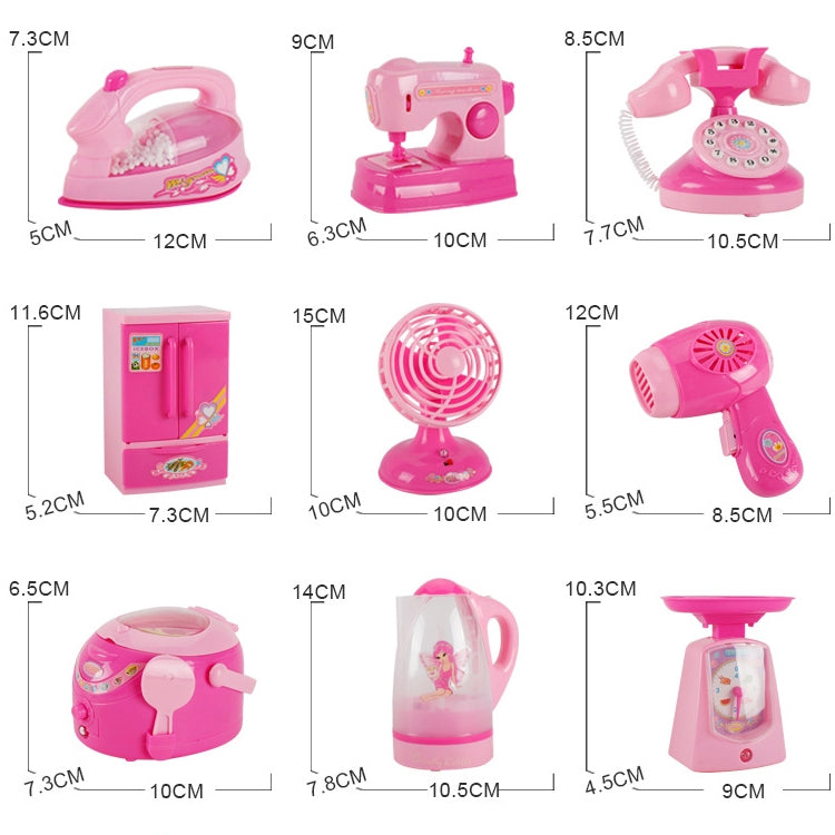 Mini Electric Iron Pretend Play Children Simulation Appliances Toys, 3662