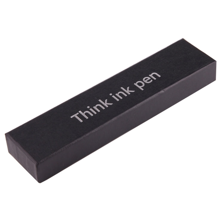 Black box labeled "Think ink pen" for magnetic fidget pen
