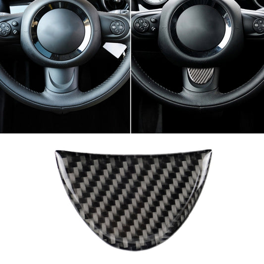 Carbon fiber steering wheel trim sticker, applied on Mini steering wheel spoke