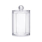 Transparent Round Plastic Cosmetic Box Cotton Pads Storage Box, Cotton Pads Box