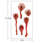Bullet wound blood temporary tattoo sticker sheet, about 10.5 x 6 cm