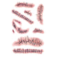 10-piece temporary wound scar tattoo sticker set with red-and-black stitched wounds
