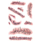 Wound scar temporary tattoo stickers sheet with black stitch-and-cut designs