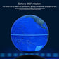 6 inch Rotation Illuminating English Magnetic Levitation Globe Office Crafts Ornaments, EU Plug, Black EU Plug, Baby Blue EU Plug