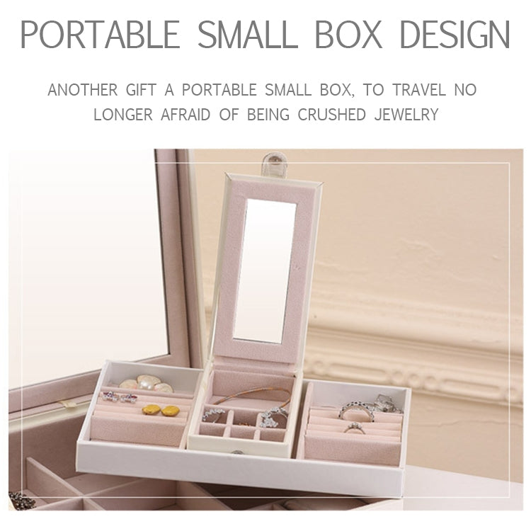 Portable small jewelry box tray with compartments and fold-out frame for travel