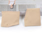 Beige thickened toe protector pair for forefoot, folded for storage