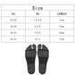 Black dotted anti-slip sandal insoles with size length chart shown