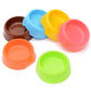 Dog Cat Light Candy Color Plastic Material Single Pets Bowls, Single Pets Bowls