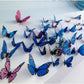 12pcs / Set Home Decoration Originality Double-deck PVC 3D Butterfly Wall Paste, Butterfly Wall Paste 5