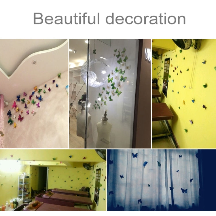 12pcs / Set Home Decoration Originality Double-deck PVC 3D Butterfly Wall Paste, Butterfly Wall Paste 5