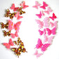 12pcs / Set Home Decoration Originality PVC 3D Butterfly Wall Paste, Butterfly Wall Paste 4