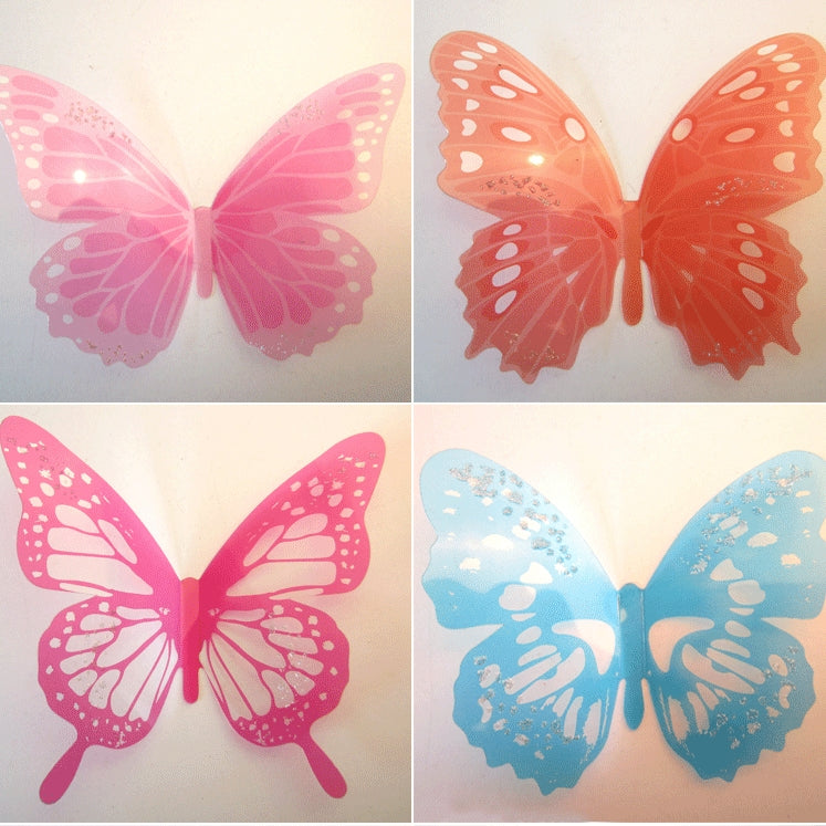 12pcs / Set Home Decoration Originality PVC 3D Butterfly Wall Paste, Butterfly Wall Paste 4