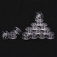 Transparent Plastic Bobbin Sewing Machine Spool Bobbin Box with 25 Bobbins
