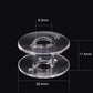 Transparent Plastic Bobbin Sewing Machine Spool Bobbin Box with 25 Bobbins