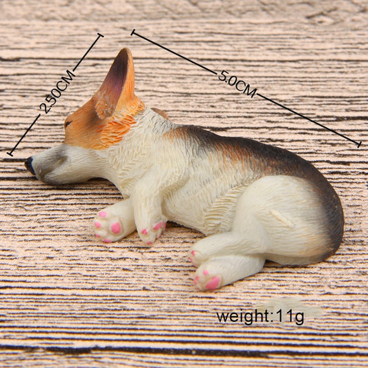 Home Decoration Lovely Rrunk on Sleep Corgi 3D Magnetic Buckle Fridge Paste, Corgi  Magnetic