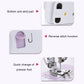 Sewing machine base with anti-skid pad, reverse stitch option, and quick presser foot change