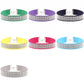 Rhinestone collar choker necklaces in assorted colors with chain clasp