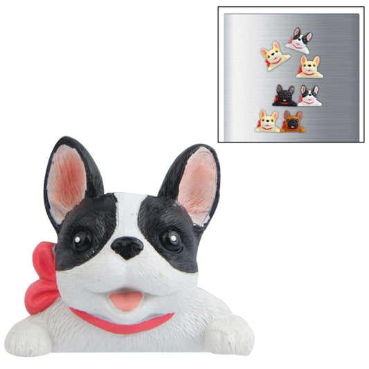 Home Decoration Originality French Bulldog Tie 3D Fridge Paste, NO Magnetic, Bulldog NO Magnetic