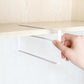 Stainless Metal Kitchen Toilet Paper Towel Rack Paper Towel Roll Holder Cabinet Hanging Shelf Preservative Film Storage Rack,Size: 26*10.8*1.5cm, White