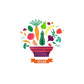 5 PCS Fruit Vegetable Pattern Household Kitchen Self-adhesive High Temperature Resistance Oil Resistant Wall Stickers Size: 60x90cm, Fruit Vegetable Pattern